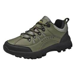 EKsma wasserdichte Wanderschuhe for Herren, niedrige Wanderschuhe for Outdoor-Trail-Trekking, Camping, Wandern(Army Green,EU 48) von EKsma