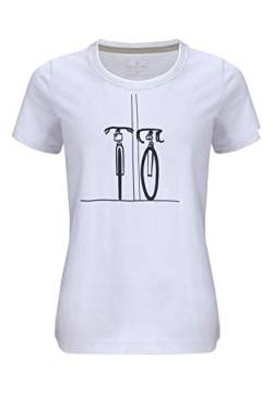 ELKLINE Damen T-Shirt Couple Bike 2041166, Größe:44, Farbe:Arctic Ice von ELKLINE