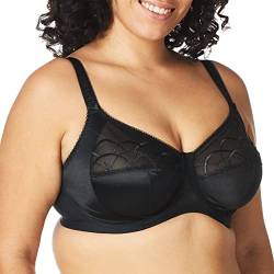 ELOMI Damen Cate Underwire Full Cup Banded Bra BH, Blickdicht, Schwarz, (42) 42HH von ELOMI