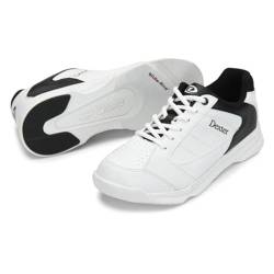 EMAX | Bowlingschuhe - Dexter Ricky IV | Bowling-Schuhe Damen Herren Kinder | Schuhe zum Bowlen mit Gleitsohle | (White/Black, EU Schuhgrößensystem, Erwachsene, Herren, Numerisch, M, 46) von EMAX Bowling Service GmbH MAXIMIZE YOUR GAME