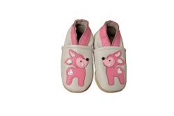 ENGEL + PIRATEN Krabbelschuhe Baby Leder Mädchen Jungen Babyschuhe Hausschuhe Kleinkind Weiche Lederschuhe Babyhausschuhe Lauflernschuhe Lederpuschen 18 19 20 21 22 23 24 25 26 EU von ENGEL + PIRATEN