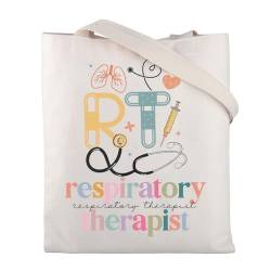 ENSIANTH Respiratory Therapy Gifts Respiratory Therapeuten Tote Bag RT Therapeuten Geschenke Wiederverwendbare Einkaufstasche aus Segeltuch, 241021 Rt Tote, large von ENSIANTH