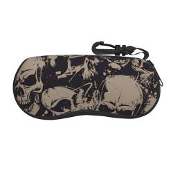 ENVEED Lodge Bear Brillenetui, Motiv: Hirsch, Fische, stylisches Neopren, mit Reißverschluss, Unisex, ideale Schutzbox für Brillen, Coole Retro-Totenkopf-Grafiken, Einheitsgröße von ENVEED