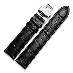 EPANO Uhrenarmband aus echtem Leder mit Schmetterlingsverschluss, Krokodil-Armband für Herren, Größen 12, 13, 14, 15, 16, 17, 18, 19, 20, 21, 22, 23, 24 mm, 13 mm, Achat von EPANO