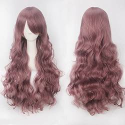 Wig for 80CM Long Wavy Wig 32'' anime lolita Synthetic Hair Women Cosplay Wigs Halloween brown Black Blonde Natural Hair One Size long Wavy Wig 20 von EQWR