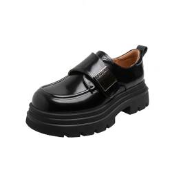 ERICAT Damen Casual Hochhackige Schuhe Einfache Vielseitige Erhöhung Tragbare Mode Weiche Loafer Atmungsaktiv Leichte Temperament Dinner Heels von ERICAT