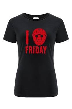 ERT GROUP Women's T-Shirt, Friday The 13th 008 Black, Medium von ERT GROUP