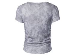 esmara® Damen Mesh-T-Shirt mit modischem Snake-Print, grau von ESMARA