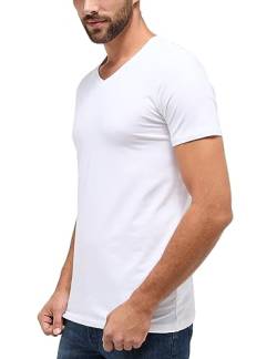 ETERNA Herren Bodyshirt mit verlängertem V-Ausschnitt weiß L_H von ETERNA