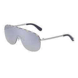 ETETGVG Schwarze Sonnenbrille Damen Einteilige Sonnenbrille Herren Coole große übergroße Sonnenbrille UV400,5,Einheitsgröße von ETETGVG