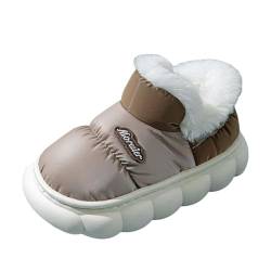 EUzeo Hausschuhe Kinder Mädchen Pantoffeln Kinder Slippers Kids 3D Plüsch Niedliche Hase Tiere Gummisohle rutschfest Flauschig Hausschuhe Kinder Junge Winter Indoor Lässig Hauspantoffeln von EUzeo