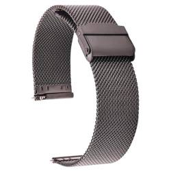 EVPCPWTYZY Geflochtenes Uhrenarmband aus Edelstahl, Schnellverschluss, 18 mm, 20 mm, Unisex-Metall-Ersatzarmband, Uhrenzubehör, 20 mm, Achat von EVPCPWTYZY