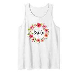 Bride Boho Chic Boho Chic, farbenfrohes Blumenkranz-Design Tank Top von EZ BLUZ