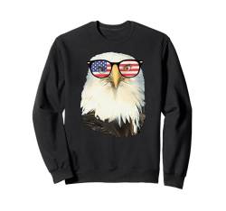 USA Amerika Glatzenadler Patriotische Sonnenbrille 4. Juli Sweatshirt von EZ BLUZ