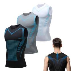 Vital vest Abnehmweste, Duneva Abnehmweste, Duneva Vitalvest Abnehmweste, Atmungsaktiver Eisseidenstoff Für Herren (3XL,A 3PCS) von EasPowest