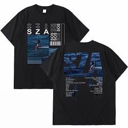 2023 Neue Musik Album SOS SZA Grafik Druck T-Shirt Männer Frauen Mode Vintage T-Shirts Hip Hop Harajuku T Shirt Tops Black,S von East-hai-buy