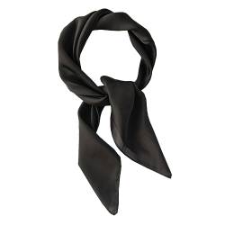 Ecroon Damen Seide Gefühl Schal Halstuch Stirnbänder Seidenschal Seidentuch Bandana Taschentuch Handgelenk von Ecroon