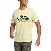 Eddie Bauer ® Graphic T-Shirt Gone Fishing Herren Gelb Gr. S von Eddie Bauer