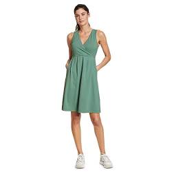 Eddie Bauer Damen Aster Crossover Kleid - Solid, Dk Seafoam, Groß von Eddie Bauer