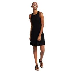 Eddie Bauer Damen Aster ärmelloses Empire-Taillenkleid, Schwarz, Groß von Eddie Bauer