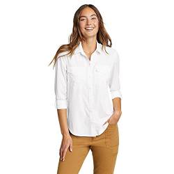 Eddie Bauer Damen Departure 2.0 Langarmshirt, schneeweiß, X-Groß von Eddie Bauer