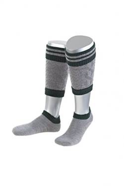 Authentische bayerische Trachten Socken Loferl 2er in grau oder natur Made in Germany, GRAU, 42-44(US9-11) von Edelnice Trachtenmode