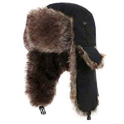 Eeneme Warme Trapper Hut Winddichte Winter Russische Fliegermützen Männer Frauen Winter Bomber Eskimo Warme Winddichte Hüte von Eeneme