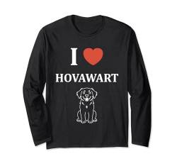 Humor Hundetiere minimalistisch i love Hovawart Langarmshirt von Einfache Tiere, lustiges Hundetiere Hovawart