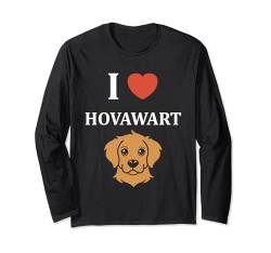 Humor Hundetiere minimalistisch i love Hovawart Langarmshirt von Einfache Tiere, lustiges Hundetiere Hovawart