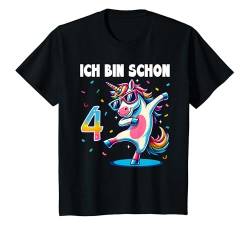 Kinder 4 Geburtstag Junge Mädchen Geschenke Party Outfit Einhorn T-Shirt von Einhorn Geschenke Zum Geburtstag