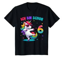 Kinder 6 Geburtstag Junge Mädchen 6 Jahre Alt Einhorn Geschenke T-Shirt von Einhorn Geschenke Zum Geburtstag