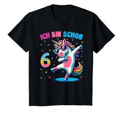 Kinder 6 Geburtstag Junge Mädchen Geschenke Party Outfit Einhorn T-Shirt von Einhorn Geschenke Zum Geburtstag