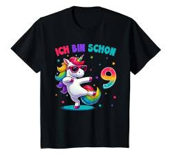 Kinder 9 Geburtstag Junge Mädchen 9 Jahre Alt Einhorn Geschenke T-Shirt von Einhorn Geschenke Zum Geburtstag