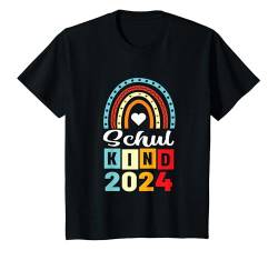 Kinder Kinder Einschulung Junge Mädchen Juhu endlich Schulkind 2024 T-Shirt von Einschlung Schulanfang Junge Mädchen Kidolix