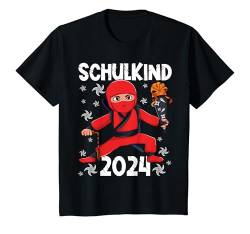 Kinder Schulkind 2024 Ninja Schulanfang Einschulung T-Shirt von Einschulung 2024 Schulkind Geschenk von Lifua