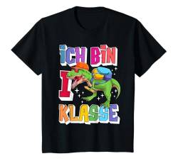 Kinder Einschulung 2023 Dinosaurier Ich Bin 1. Klasse Jungen lustig T-Shirt von Einschulung Schule Erstklassich Schulkind Geschenk