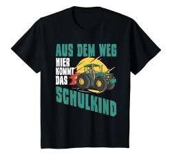 Kinder Einschulung Jungen Traktor Hier Kommt Schulkind 2024 T-Shirt von Einschulung Schultüte Jungen Schulkind