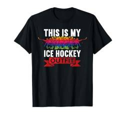 This Is My Ice Hockey Outfit Funny Ice Hockey T-Shirt von Eishockey Eishockeyspieler Geschenke Für Männer