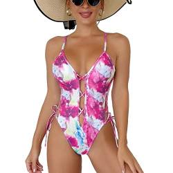 Bikini Beach One Piece Badeanzug mit Buntem Aufdruck (XXL) von Ejoyous