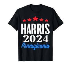 Kamala Harris 2024 Pennsylvanien T-Shirt von Elections Gifts