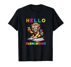 Hallo Elementary Lion Lover Back to School Kids Boy Girl T-Shirt von Elementary First Day of School Outfits Boy Girl