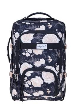 Elephant Rucksack Damen Handgepäck IATA FLY Travel Flower Reise Daypack Kabinenrucksack Kabinengepäck Reiserucksack groß viel Stauraum 42 Liter (Black Flower (schwarz) 13023) von Elephant