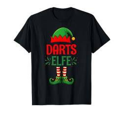 Darts Elfe Weihnachtsoutfit Partnerlook Geschenk Weihnachten T-Shirt von Elfe Weihnachten Kostüm Familie Partnerlook