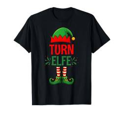 Turn Elfe Weihnachtsoutfit Partnerlook Geschenk Weihnachten T-Shirt von Elfe Weihnachten Kostüm Familie Partnerlook