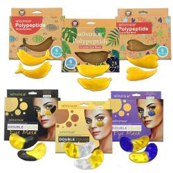 36 Paare Collagen Kristall Gold unter Augenmasken Set Natürliche feuchtigkeitsspendende Gel Augenklappen für dunkle Kreise und Schwellungen Anti-Aging Hydrating Reduzierende Falten Augenmaske Hautpfle von Elitzia