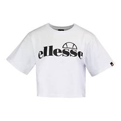 ellesse Damen Silo Cropped Verkürztes T-Shirt, weiß, 42 von Ellesse
