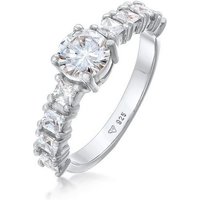 Elli Fingerring Zirkonia Verlobung Eternity 925 Silber, Verlobungsring von Elli