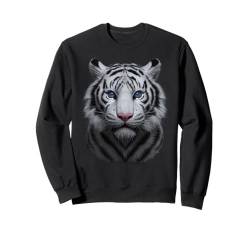 Weißer Bengalischer Tiger Sweatshirt von Emliimse black art tees.