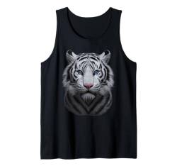 Weißer Bengalischer Tiger Tank Top von Emliimse black art tees.