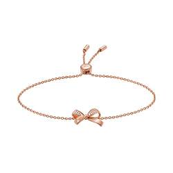 Emporio Armani Armband Für Frauen Sentimental, Innenlänge: 160-235mm / Größenbogen: 17X12mm Rose Gold Sterling Silber Armband, EG3544221 von Emporio Armani